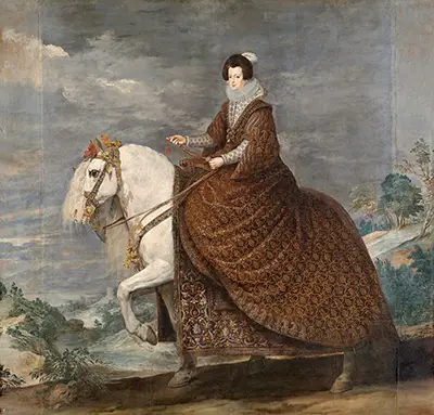 Equestrian Portrait of Elisabeth of France Diego Velazquez